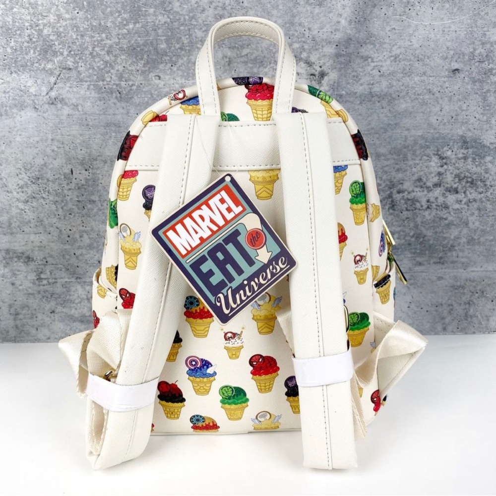 NWT Marvel Ice Cream Cones Backpack with Cardholder Set - Picture 3 of 5